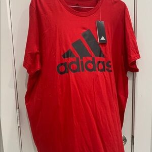Adidas Men's Red T-Shirt